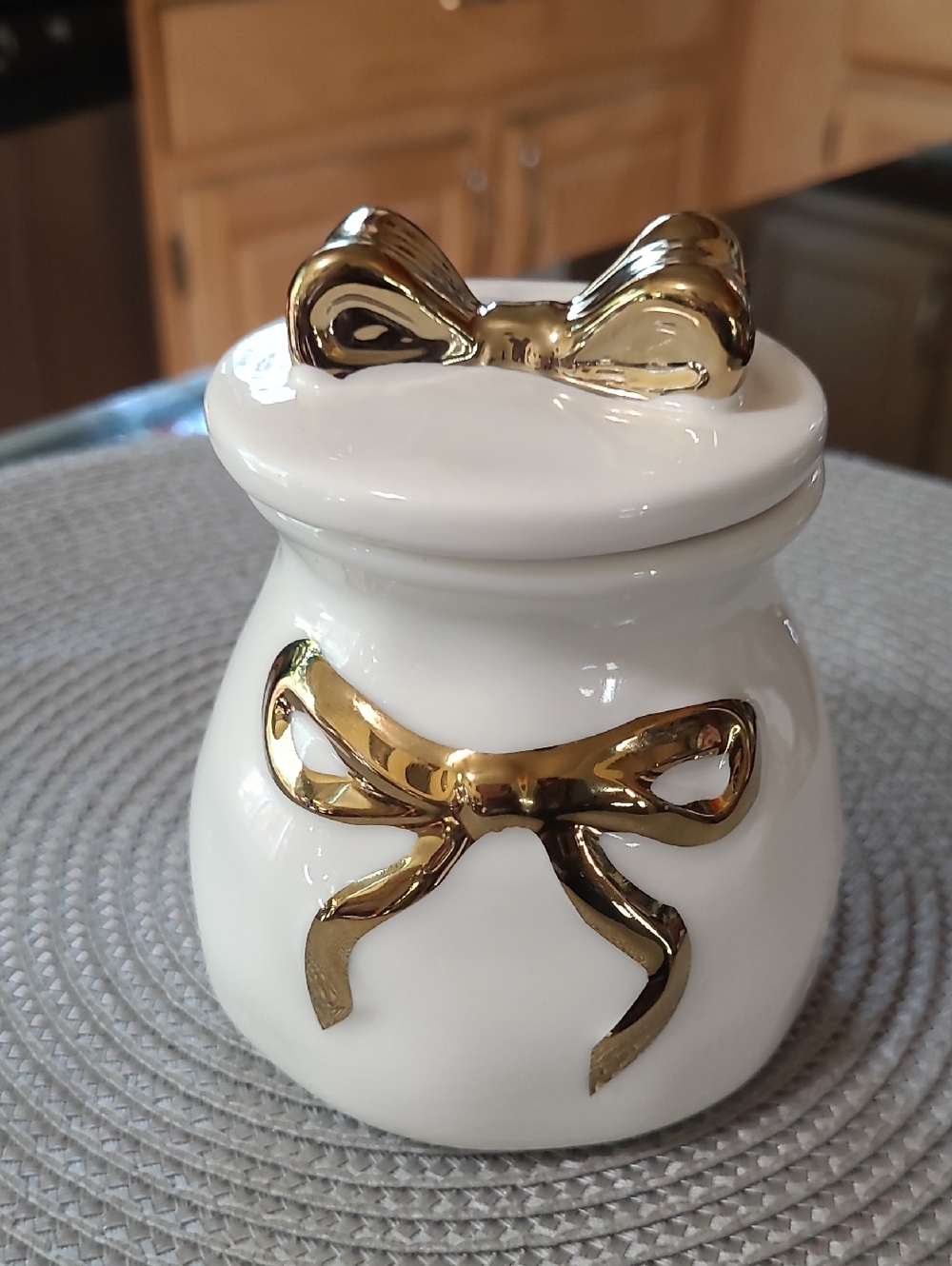 NEW Bow Trinket Jar